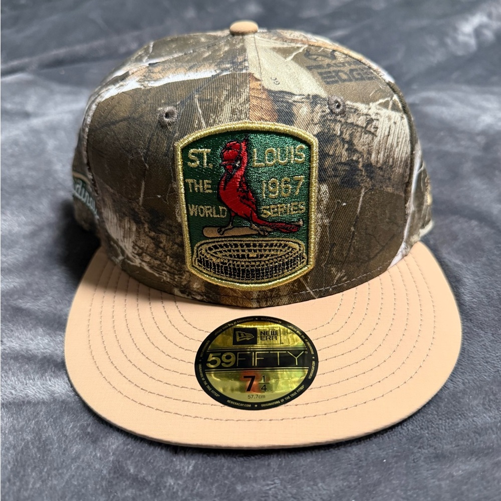 NWT Sz 7 1/4 Real Tree St. Louis Cardinals 59FIFTY Fitted Hat - Picture 6 of 10